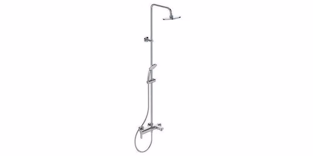 Ideal Standard Cerafine O - Set doccia con miscelatore per vasca, diametro 200 mm, 1 flusso, cromo BC749AA