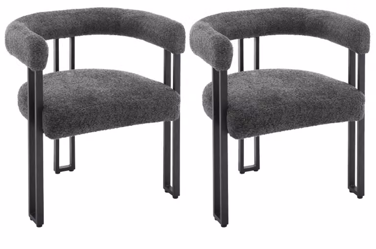Sedie da pranzo - Sedie per la sala da pranzo - Sedie per la cucina - 2 pezzi - Stile moderno - Ergonomiche - Con schienale