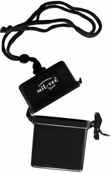 Catena con scatola impermeabile accessori da campeggio nero