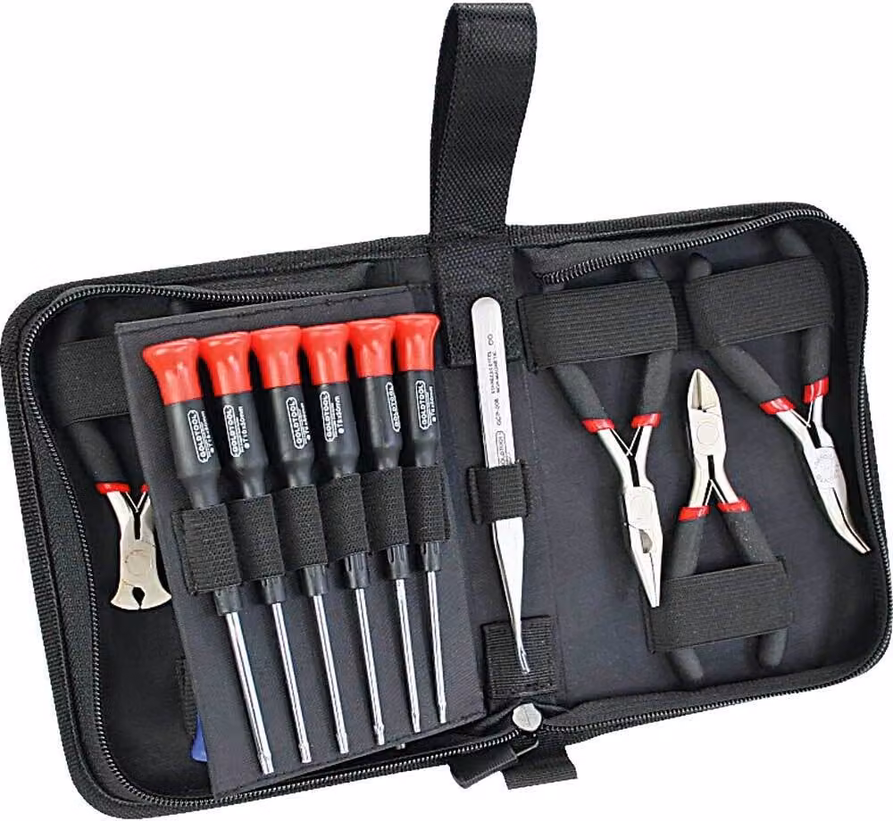 InLine® 43013 Set di pinze e cacciaviti di precisione, 19 pezzi