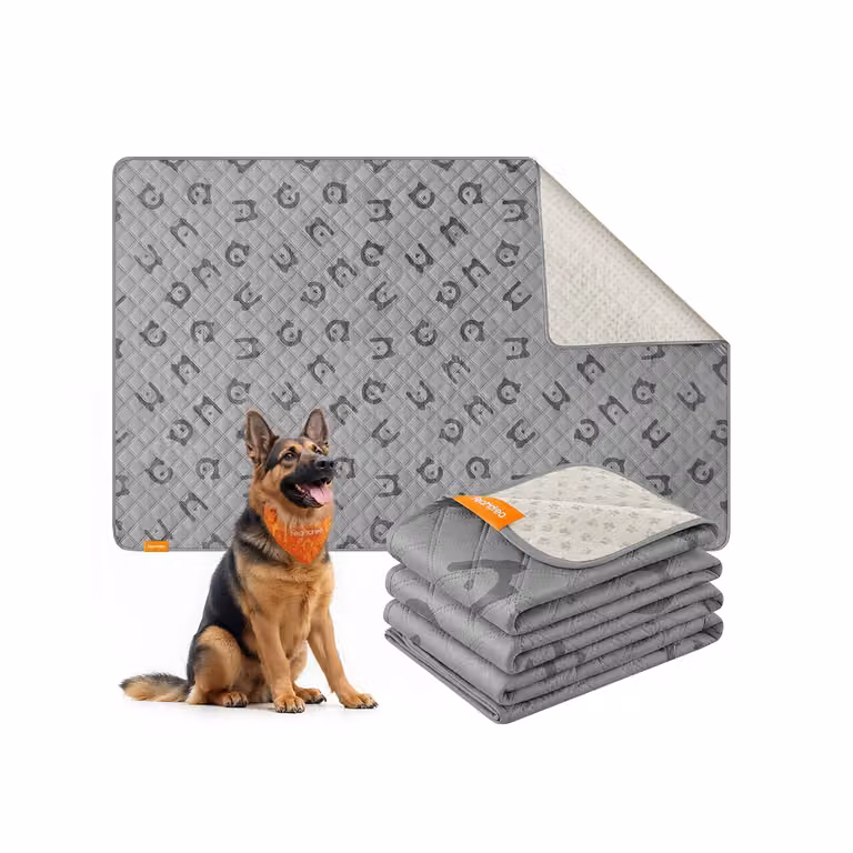 Coperta impermeabile trapuntata per cani di taglia grande, Grigio Tortora / 208L x 132l cm