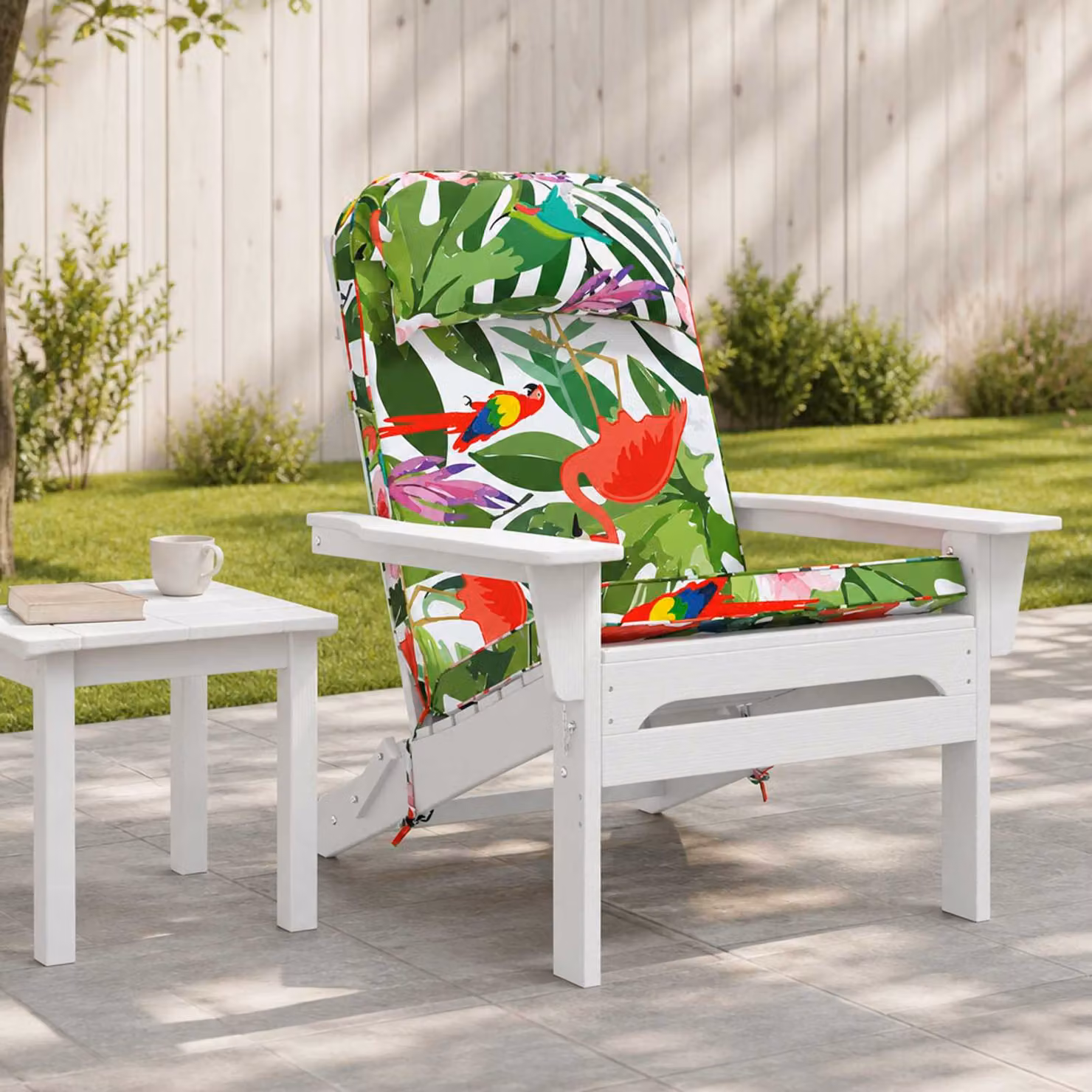 vidaXL Cuscino per Lounger Multicolore con Rivestimento Rimovibile e Resistente ai Raggi UV