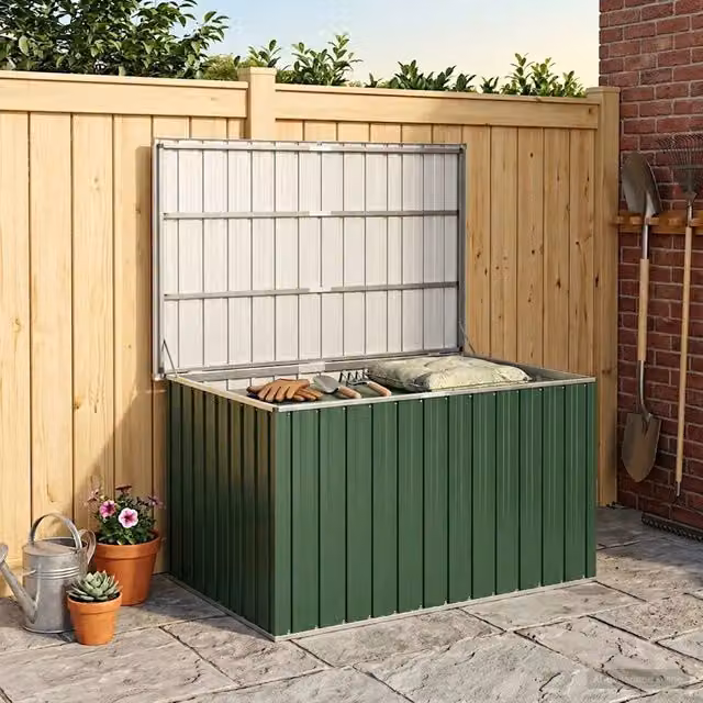 Baule da Giardino Verde 150x101x91 cm 46265