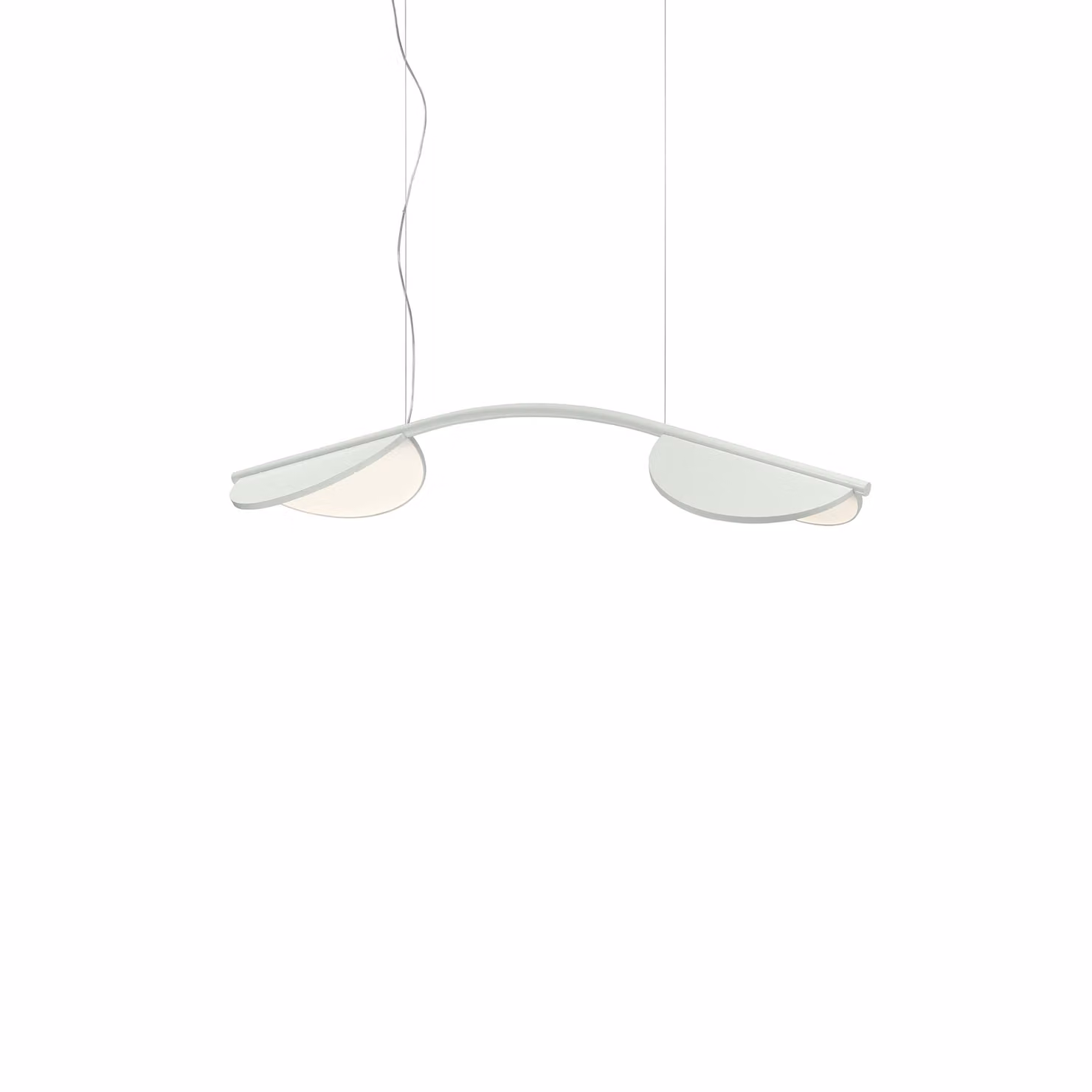 Flos - Almendra Arch Suspension Long 2 - Lampada a sospensione - Bianco Sporco