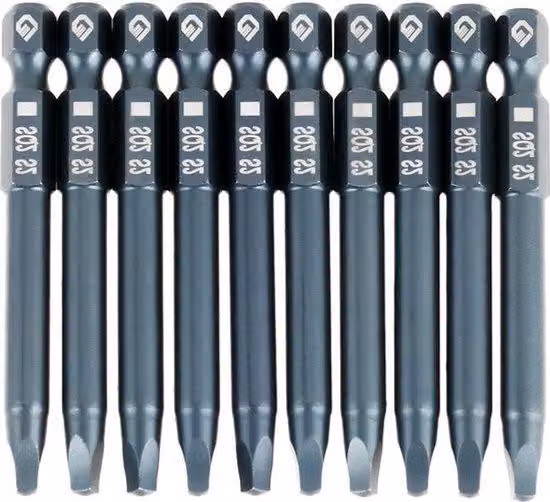 Set di punte quadrate da 1/4 di pollice per avvitatori a batteria