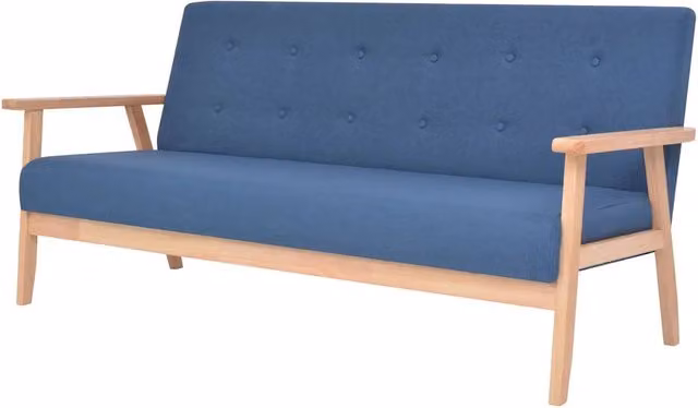 Set di Divani 2 pz in Tessuto Blu 274914