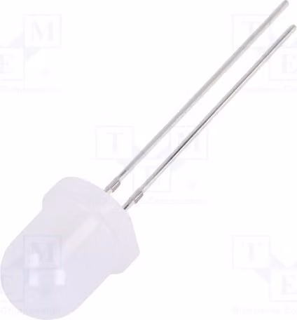1x LED OSW5DK8132A, diodo LED a montaggio traversa, 8mm, 8mm, 5800÷7000 mcd, bianco freddo, angolo di emissione 30°