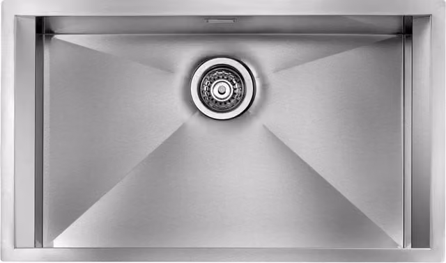 Lavello FOCUS 3" 1 vasca ACCIAIO INOX INCASSO SOTTOTOP 77X45 prof. 19 015213.X0.01.2018
