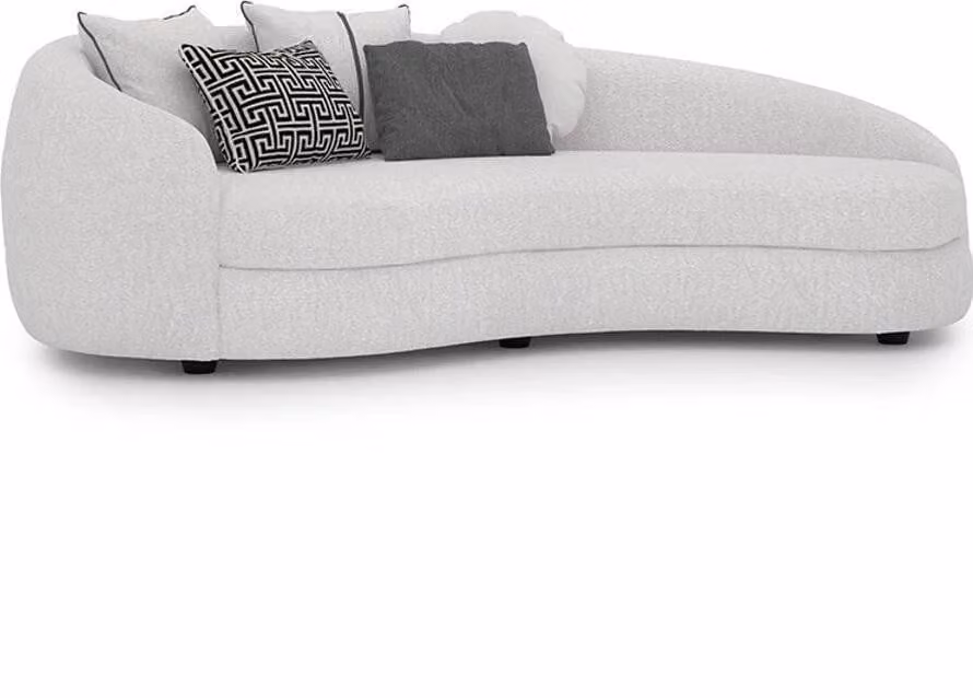 Luxus Weiß Dreisitzer Sofa Modern Polstermöbel Couch Textil Designer Einrichtung