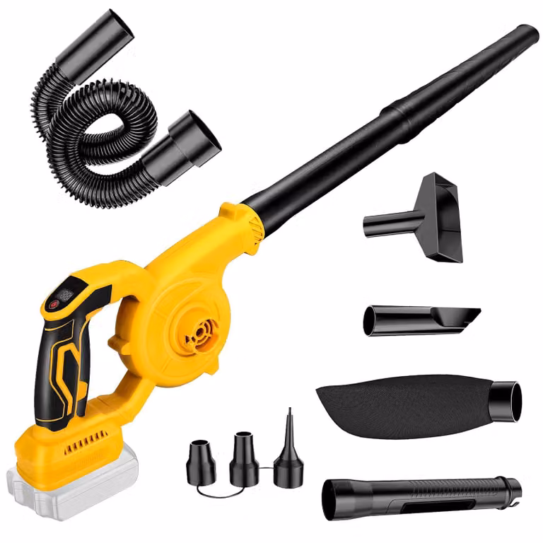 Accu bladblazer 20V/18V, soffiatore elettrico e aspirapolvere, motore brushless, 3 velocità