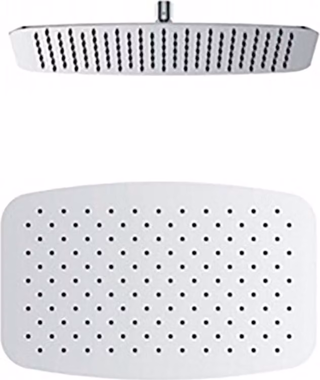 Beitz & Walz AqvaShower soffione doccia 400 x 250 x 2 mm / acciaio inossidabile lucido