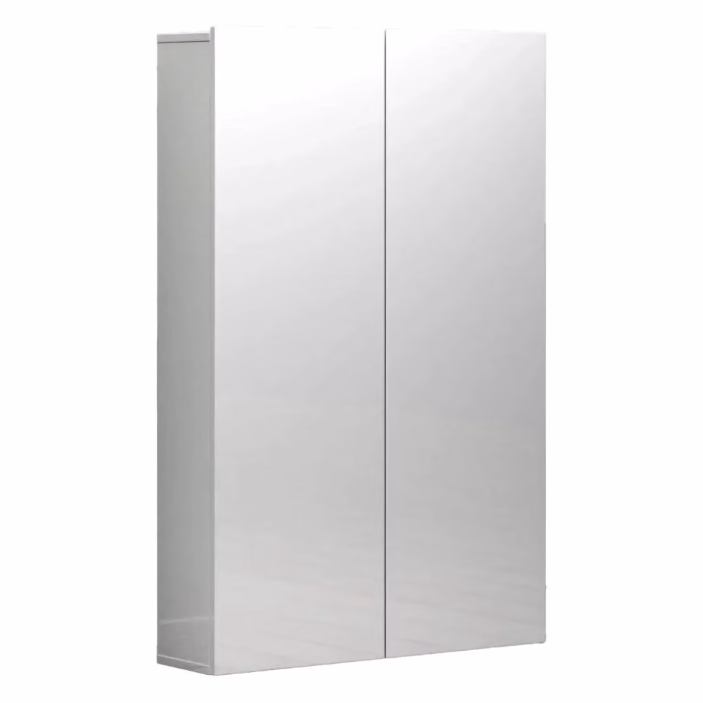 Armadio Multiuso Unicorno DMORA Bianco Lucido con 2 Ante e Ripiani Interni L: 70 cm, H: 115 cm – 2