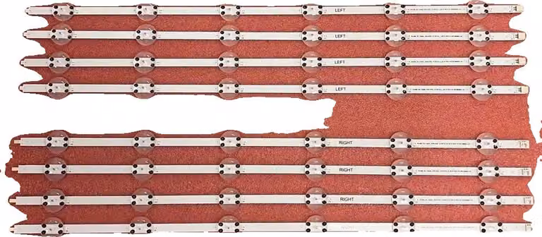 Set di strisce retroilluminate a LED, larghezza 125,7 mm, efficienza energetica, dimmerabili