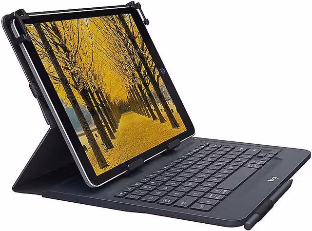 Custodia Logitech Universal Folio con tastiera Bluetooth colore nero