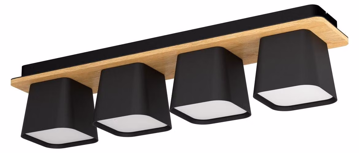 Lampada a soffitto Ruscio, con 4 luci