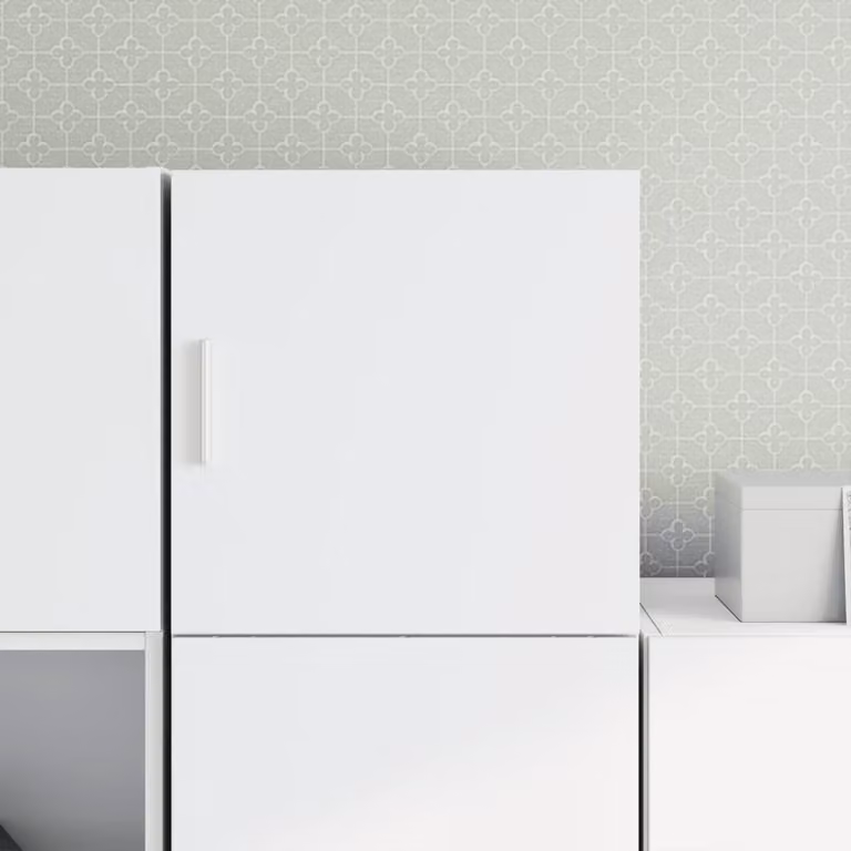 Mobile a parete vidaXL bianco in legno e MDF con ante a battente L/P/H: 40 x 40 x 42,5 cm