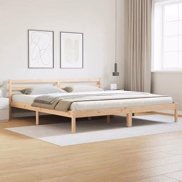 Struttura del letto Marrone 215,5 x 205,5 x 69,5 cm 869772