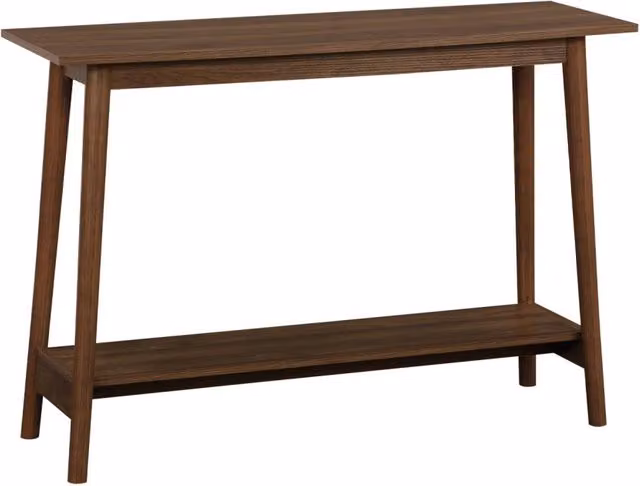 Consolle scandinava effetto legno di noce, 110cm, marrone