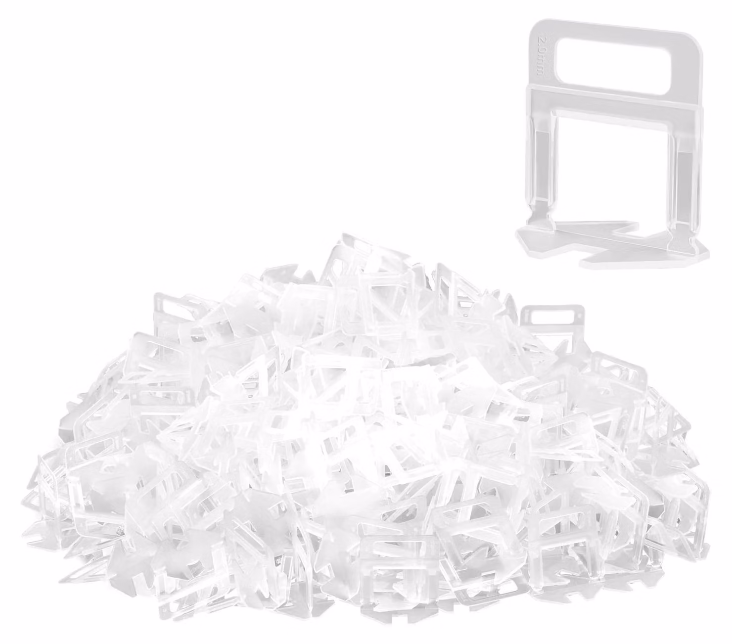 Piastrelle di livellamento da 2 mm con 300 clip per piastrelle