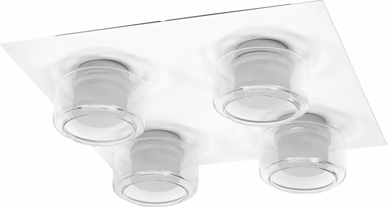 OSRAM ORBIS Flame lampada da parete e soffitto con LED, bianco, 22W, 1400lm, 3000/4000K, temperatura colore regolabile tramite interruttore a parete (bianco freddo e bianco caldo), protezione IP44 contro corpi estranei e spruzzi d'acqua