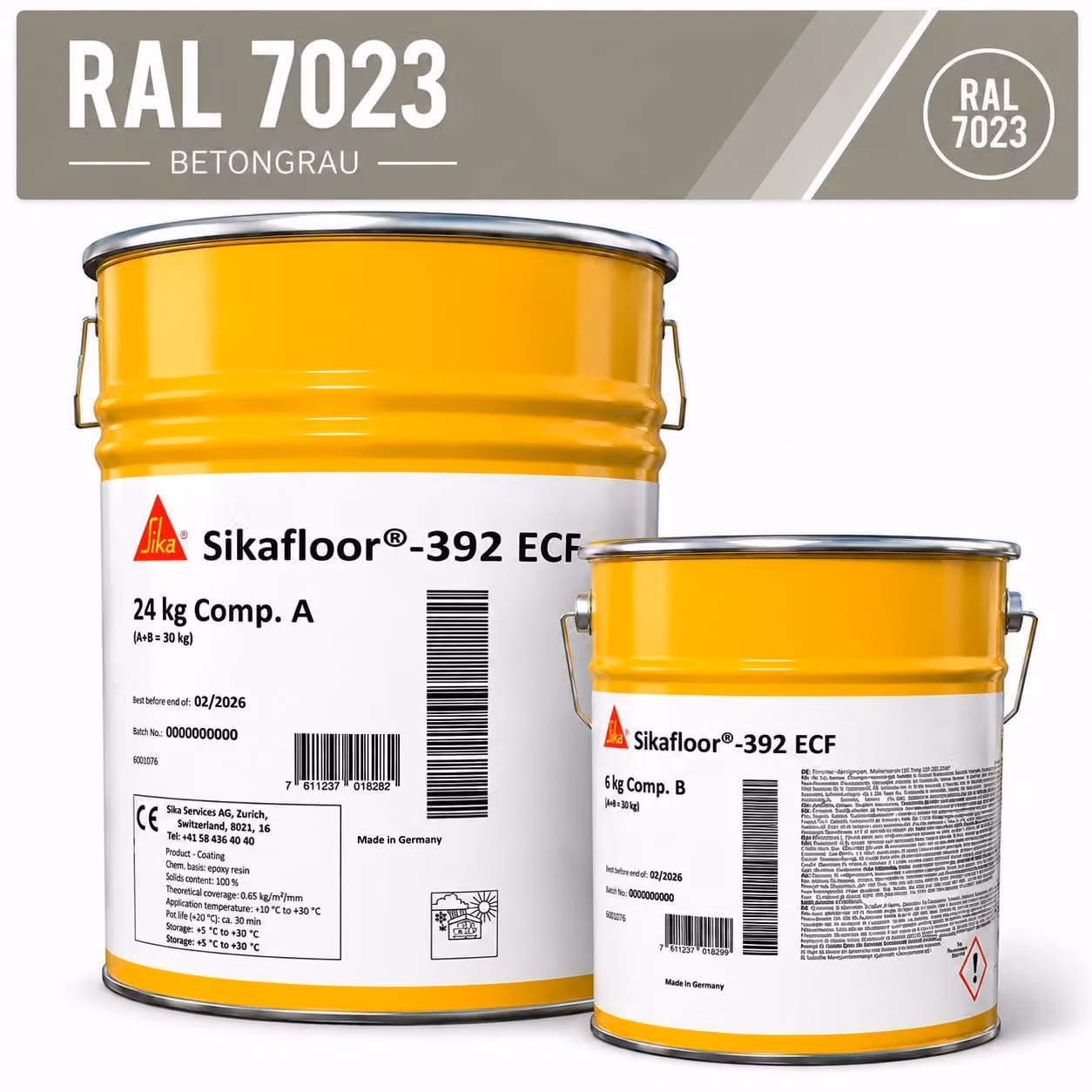 Sikafloor-392 ECF 2K 30kg - RAL 7023