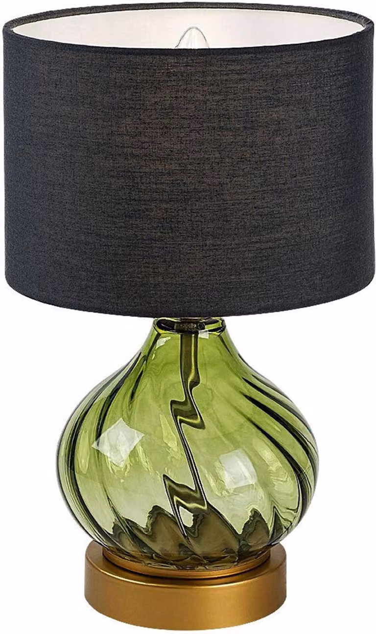 Rabalux 74033 Lampada da tavolo Pirelo E14 1x MAX 25 vetro tessile verde