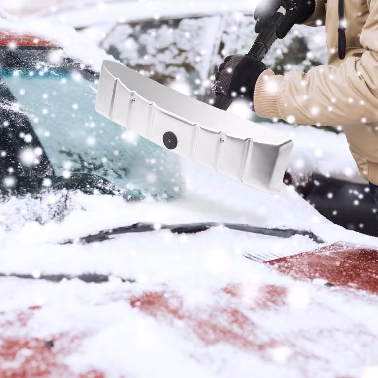 Rastrello da neve per tetti Costway in alluminio color argento con altezza regolabile da 190 a 630 cm