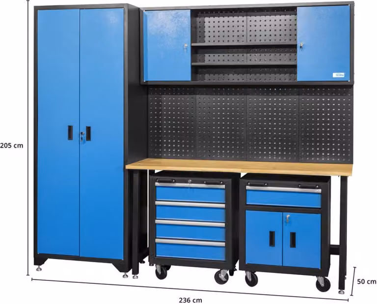 Set di mobili da officina GWS da 6 pezzi