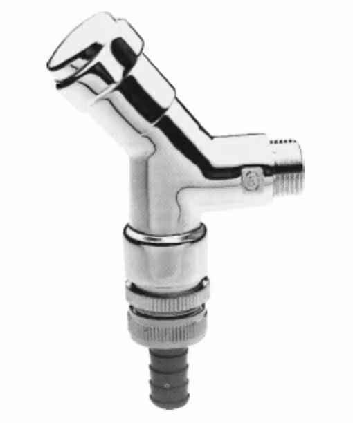 GROHE Valvola di collegamento WAS 41015 DN15 Seggio angolare Maniglia di design con valvola cromata