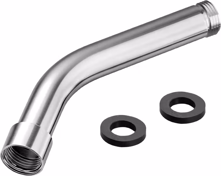 Prolunga per soffione da 6 pollici, con filettatura G1/2, in acciaio inossidabile 304, accessorio per doccetta, per bagno