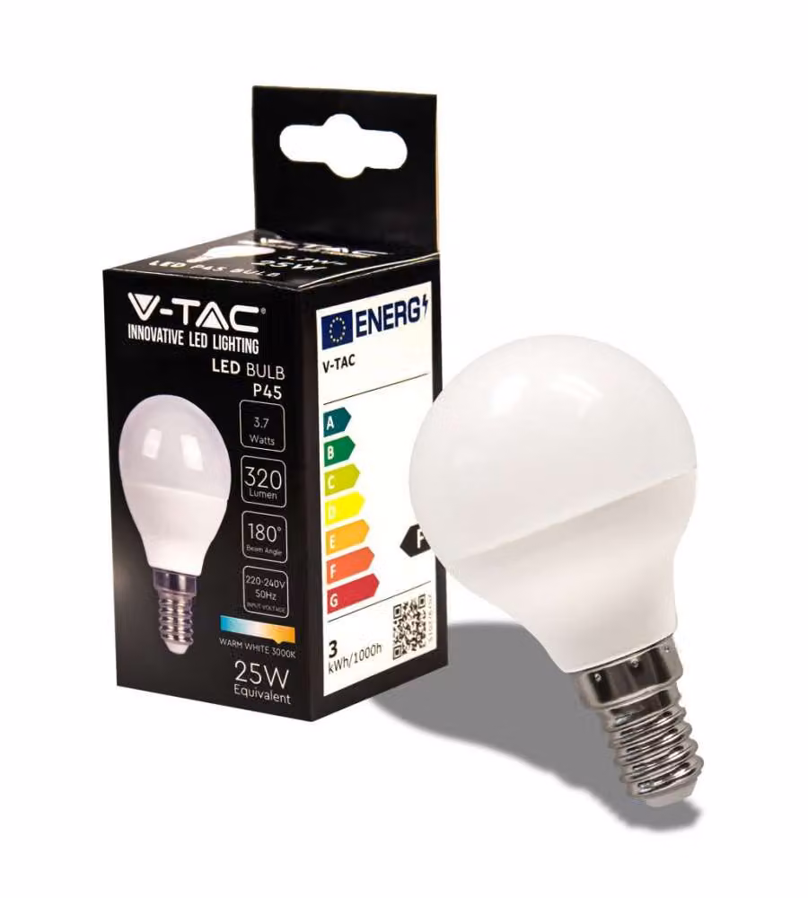 V-TAC Lampadina LED - Bianco Caldo - 45x80mm