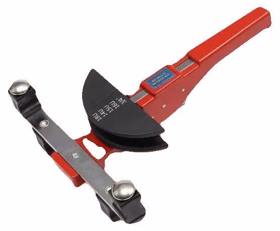 Attrezzo per piegare tubi, angolo di piegatura massimo di 90°, 7 teste di piegatura, 2 supporti, compatibile con tubi di diametro esterno da 1/4 a 7/8 di pollice, costruzione robusta in nylon e acciaio
