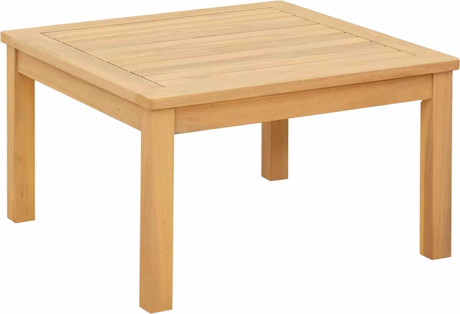 Tavolino da salotto Acacia chiaro 60 x 60 x 36 cm