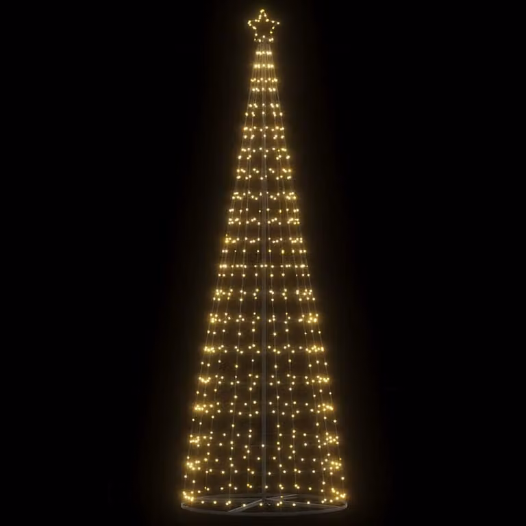 vidaXL Albero di Natale a LED 550 LED Bianco Caldo 300 cm