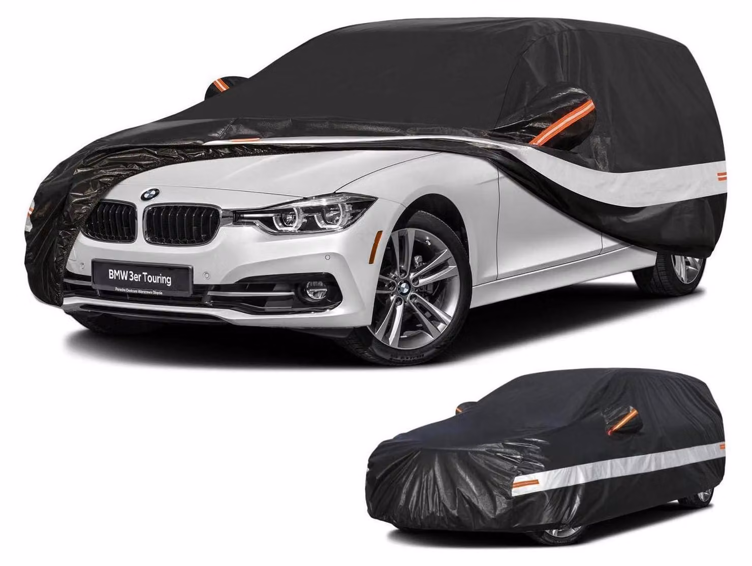 Copertura per auto, 10 strati, 100% impermeabile, per BMW Serie 3 Touring/Station Wagon G21 F31 E91 (2005-2025), colore nero