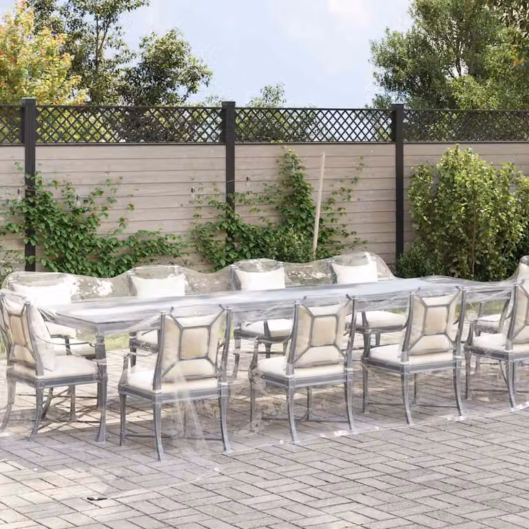vidaXL Telone Trasparente con Occhielli 4x8 m in PVC