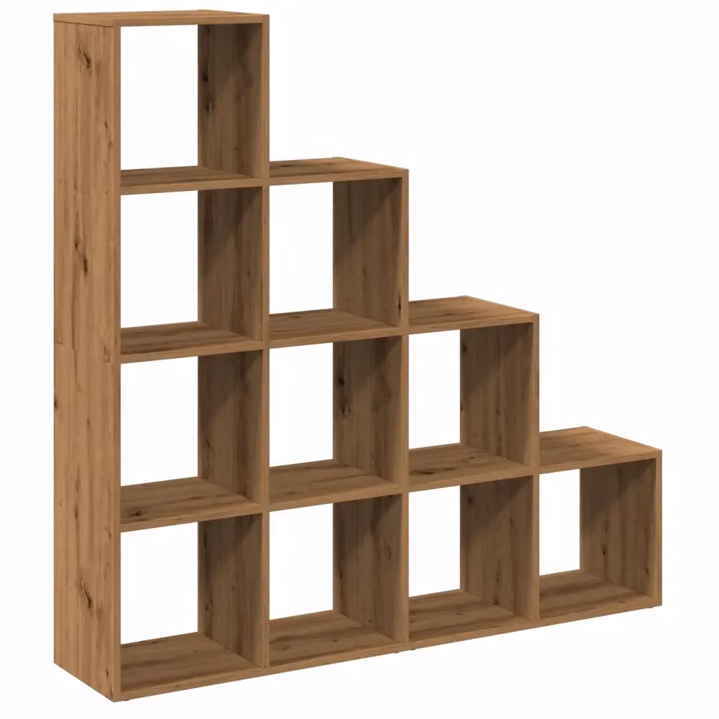 Libreria a scala Design Mania con 4 ripiani in MDF, colore marrone, L: 131,5 cm, P: 29 cm, H: 131,5 cm – 2