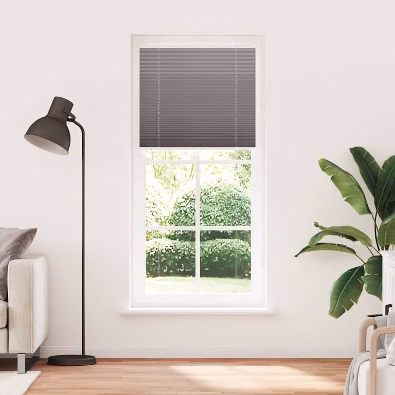vidaXL Tenda Plissettata Antracite 100x200cm Larghezza Tessuto 99,4 cm