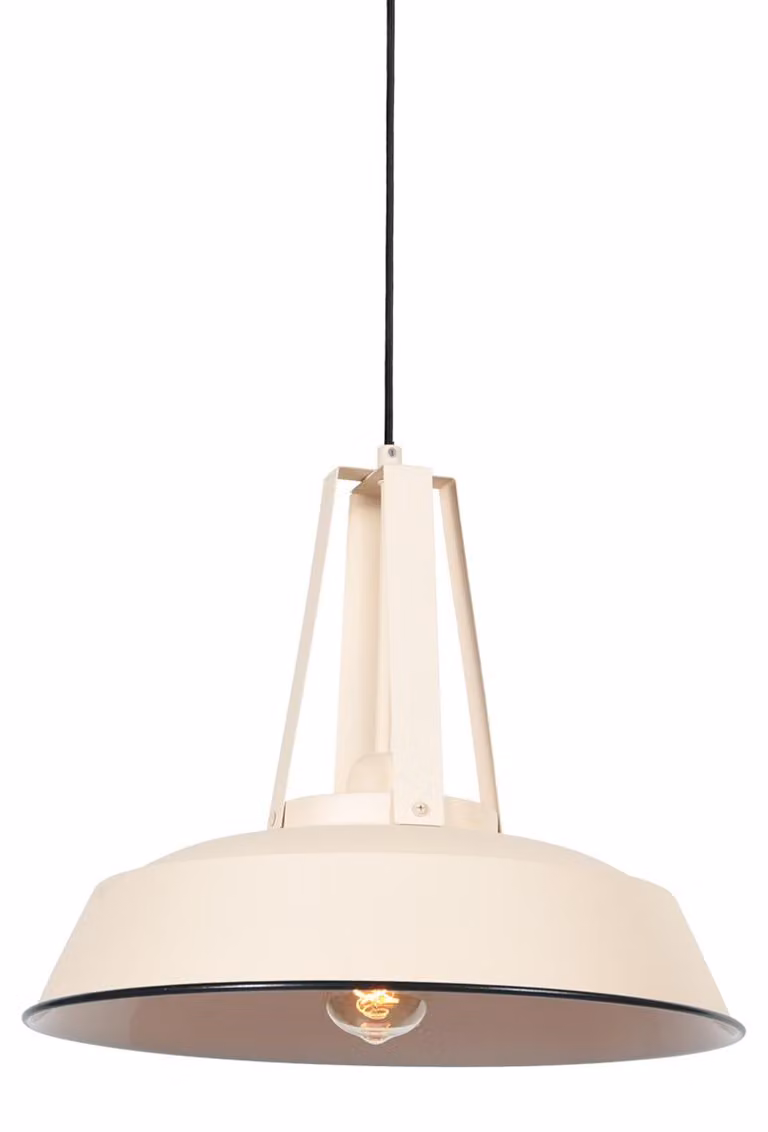 Lampada a sospensione - beige - Eden - plastica metallo - Ø 42cm - E27 - 7704CR - Mexlite