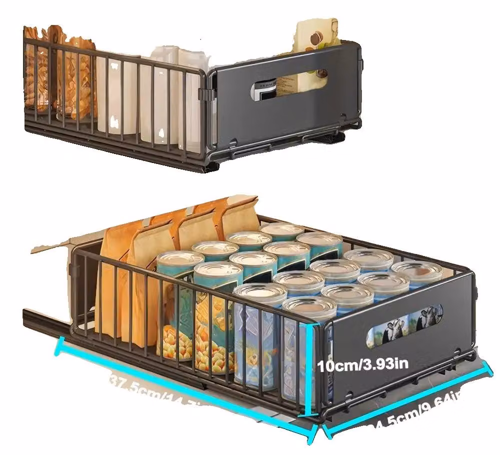 Organizer per armadio, design a doppio strato, guide silenziose, Set B