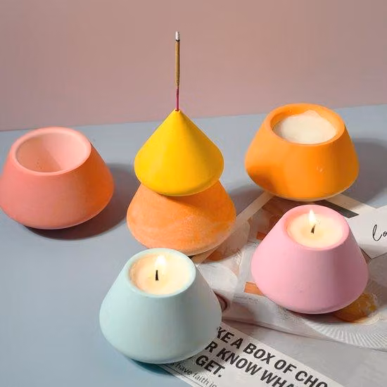 Set di portacandele in silicone per l'albero di Natale