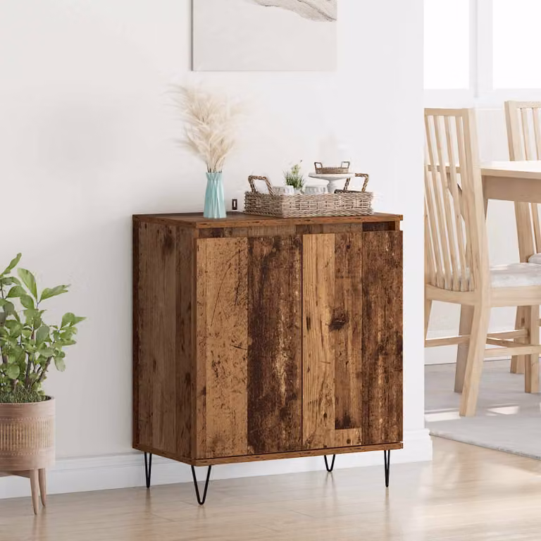 vidaXL Credenza in Legno Vecchio Marrone per Soggiorno L/P/H: 60 x 35 x 70 cm