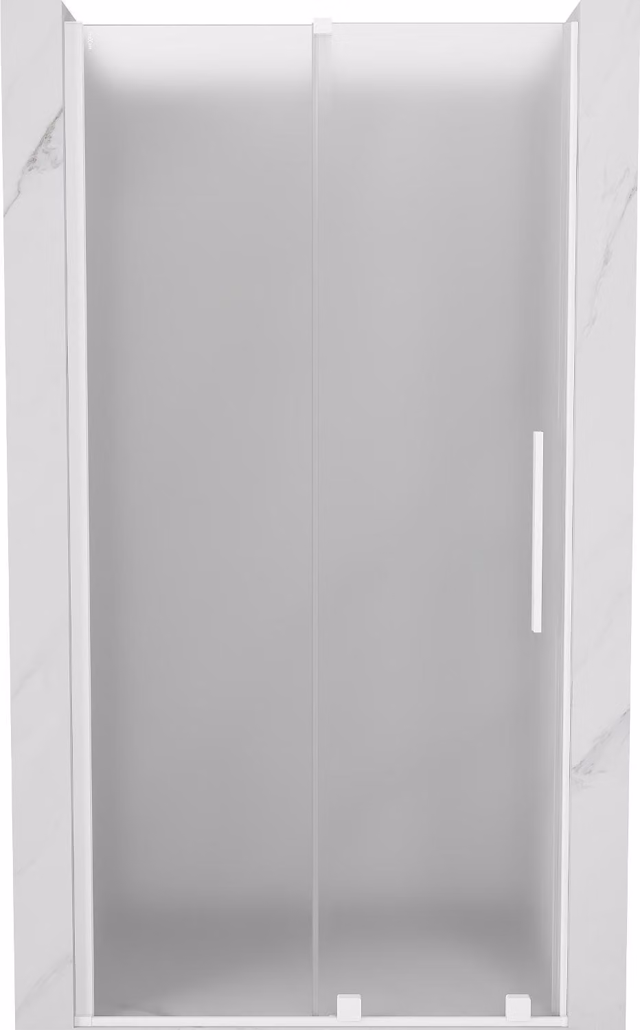 Mexen Velar porta doccia scorrevole 110 cm, ghiaccio, bianco - 871-110-000-31-20
