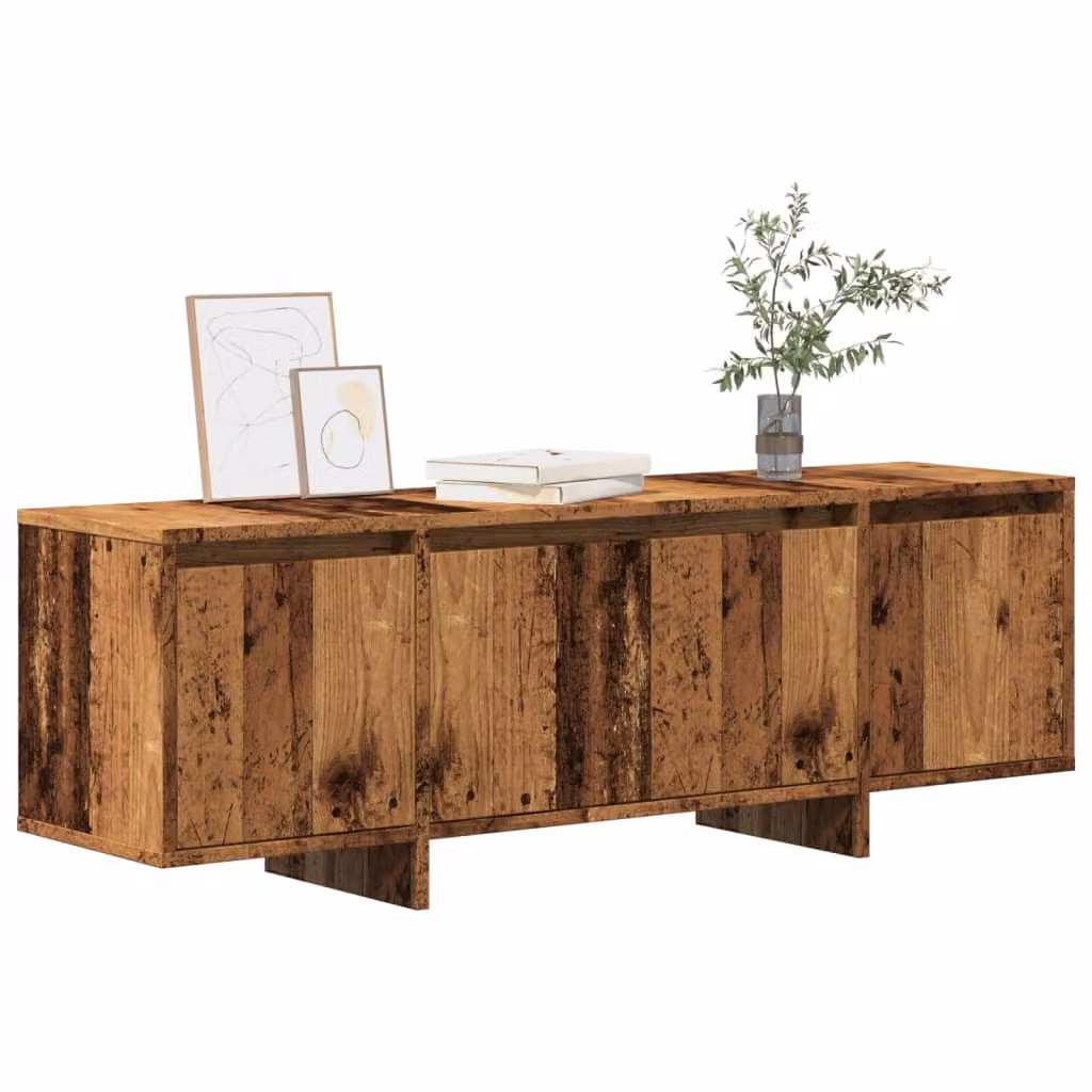 vidaXL Mobile Porta TV in Legno Antico Marrone, Design Minimalista, L 120 cm x P 30 cm x H 40,5 cm