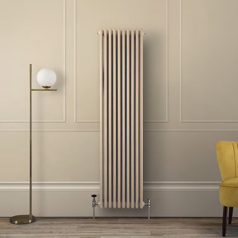 Radiatore Tradizionale Verticale a Doppia Colonna - Marrone (Elk Brown) - 1800mm x 470mm - Regent