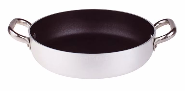 Tegame in alluminio antiaderente 3mm, due maniglie, diam. 32cm