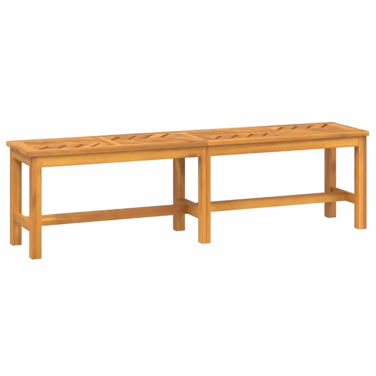 Panca da giardino in legno di acacia oliato marrone vidaXL L: 150 cm, P: 45 cm, H: 45 cm