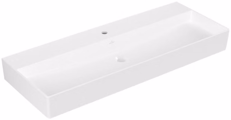 Villeroy & Boch Memento 2.0 lavabo mural, 1 trou pour robinet, sans trop-plein, rectifié, 1200x470mm, 4A22CHR1, 4A22CHR1