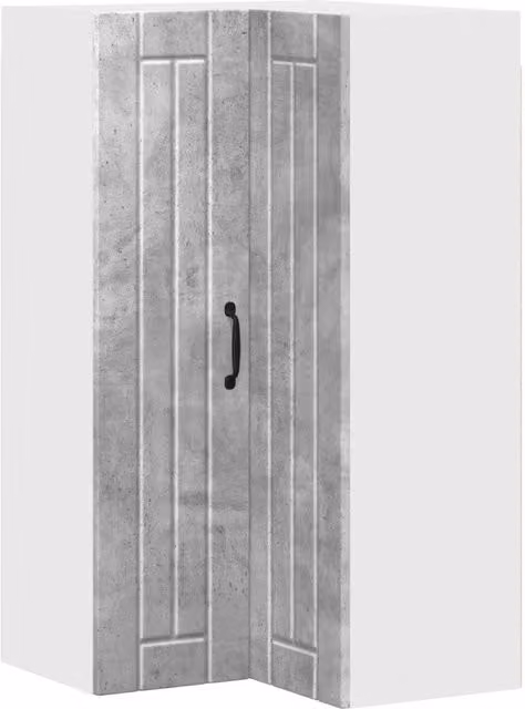 Armadio da cucina moderno con pratico spazio di archiviazione 57 x 57 x 100 cm in legno multistrato grigio cemento 02_0054174