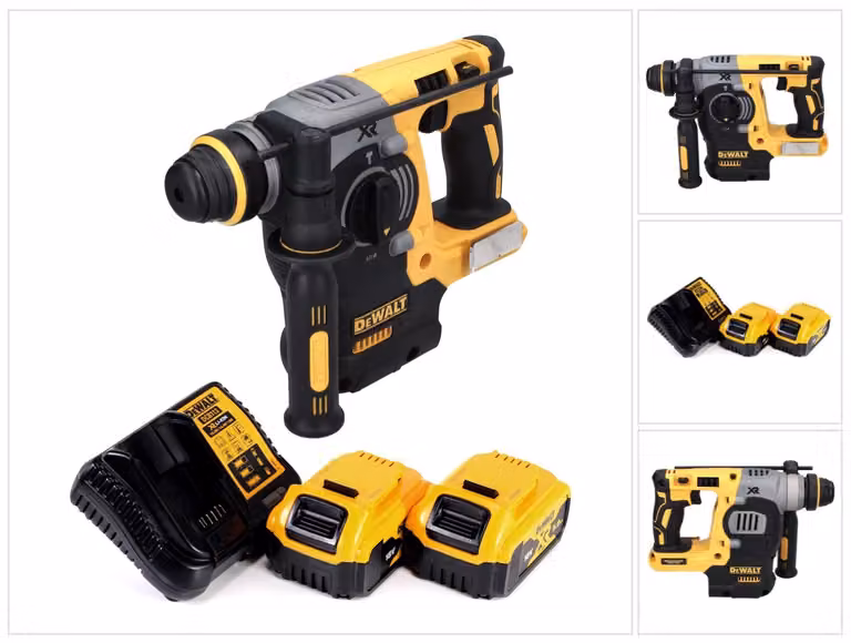 DeWalt DCH 273 P2 2,1J 18V - SDS Plus - Martello a batteria senza spazzole + 2 batterie da 5,0 Ah + caricabatterie